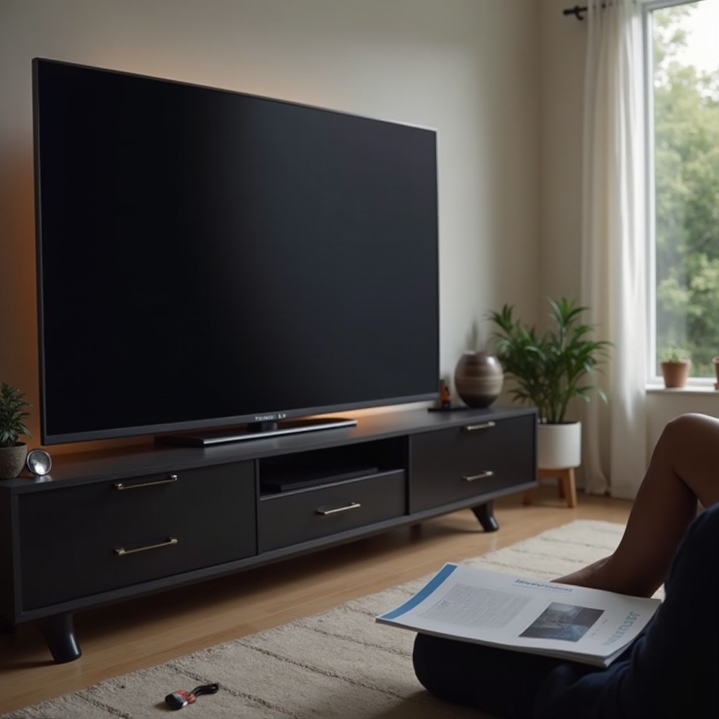 lg tv ekranın yarısı daha koyu
